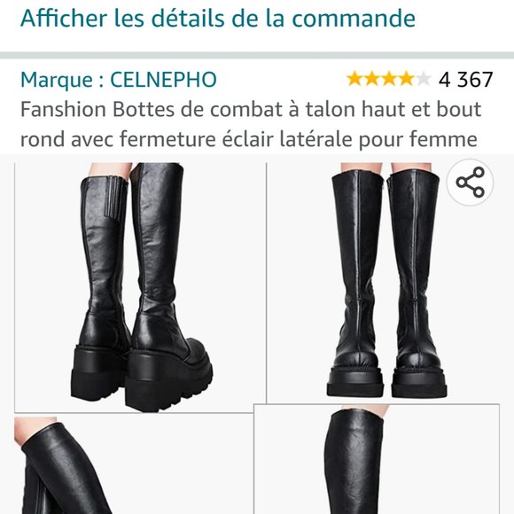 CELNEPHO - Botte de combat Gothique - - Picture 2 of 4